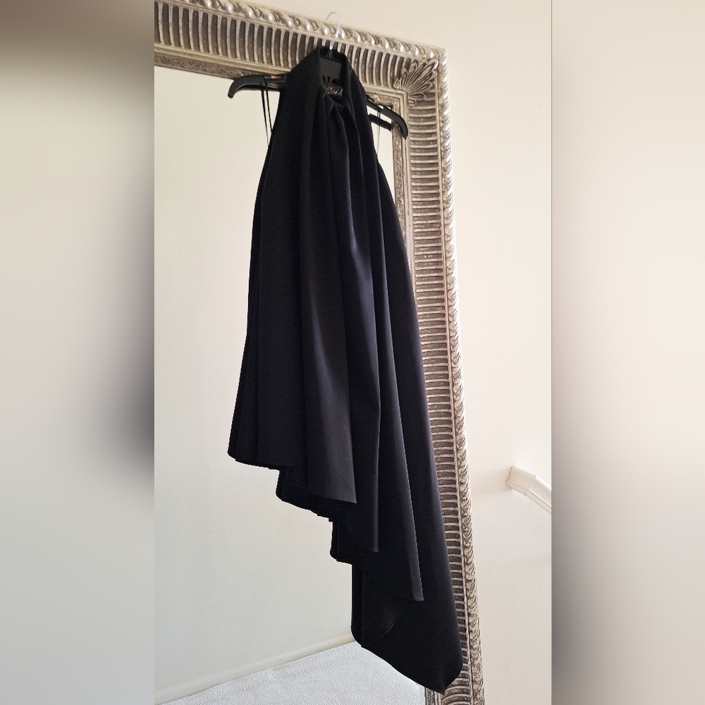 GIVENCHY Asymmetric Draped Sleeveless Wool Cocktail Dress FR 36 US 4 Org $3,450 - Picture 6 of 16